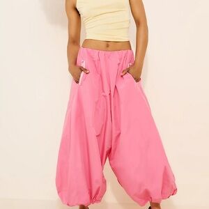 Maeve Bubble-Leg High-Rise Pants